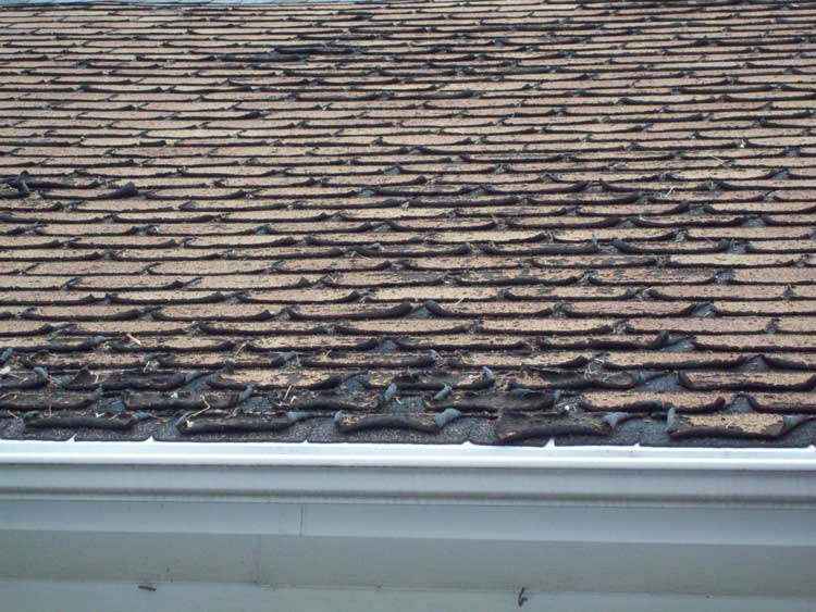 Deteriorating asphalt shingles can cause leaks in the home